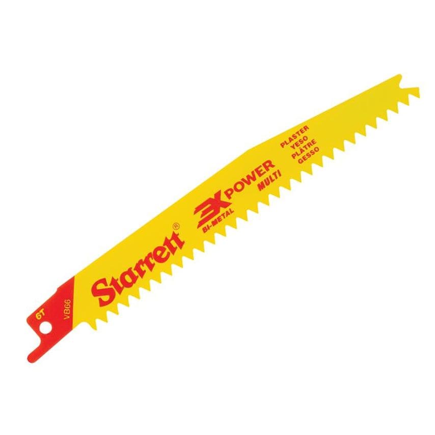 VB66-5 Bi-Metal Reciprocating Blade, Plasterboard 152mm 6V TPI (Pack 5) STRVB665