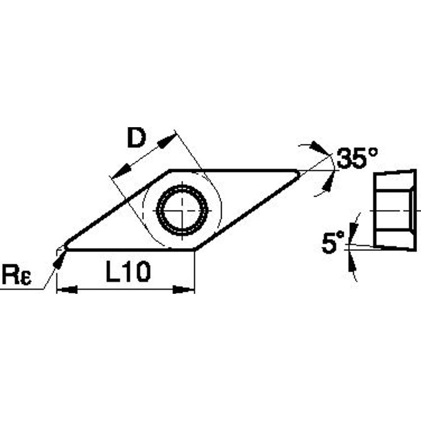 VBGT110302RLF ANSI/ISO Turning Insert Vb..