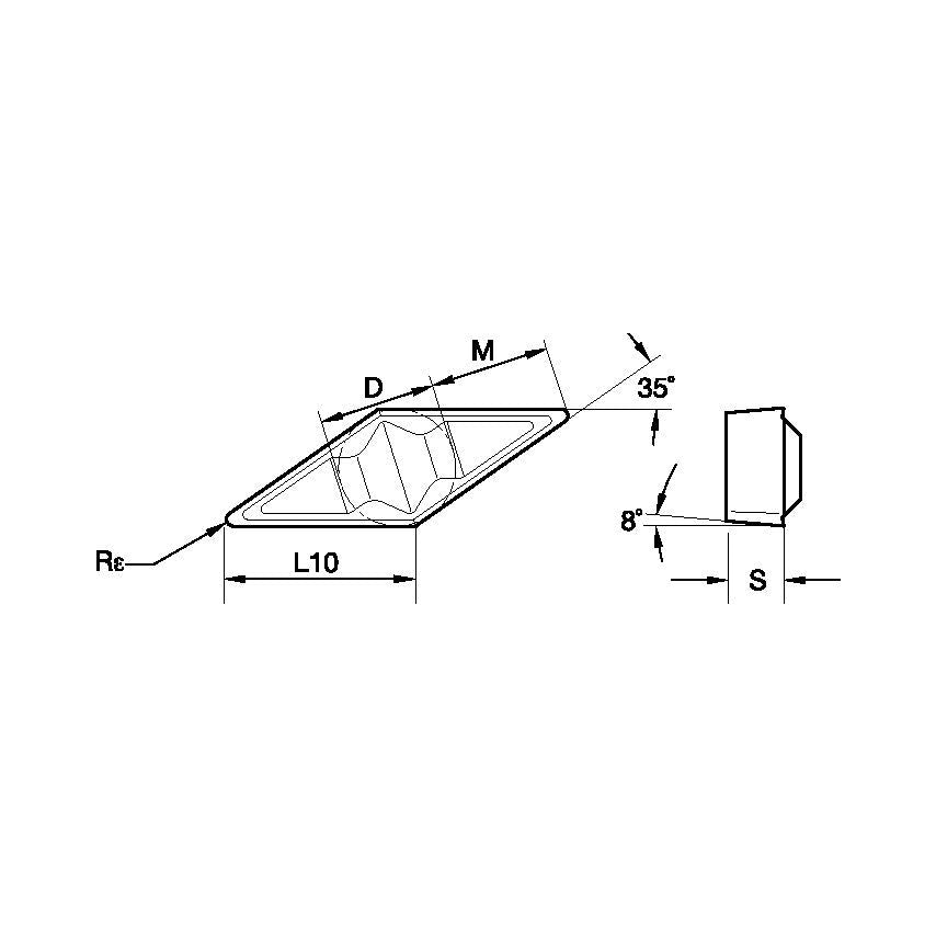VCGR160404 Top Notch Profiling Insert