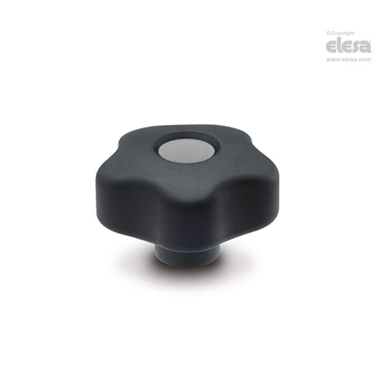 VCTSOFT Lobe knobs Soft-touch technopolymer Brass boss threaded hole VCT.77 B-M12-SOFT-C3