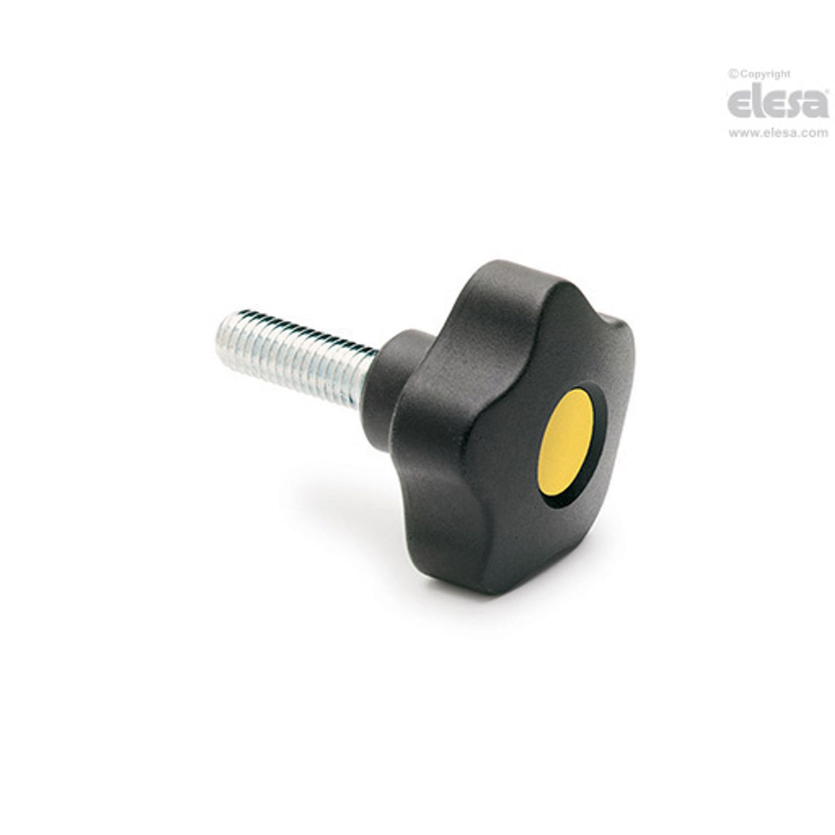 VCT Lobe knobs Technopolymer Zinc-plated steel threaded stud with cap VCT.50 p-M8x40-C6