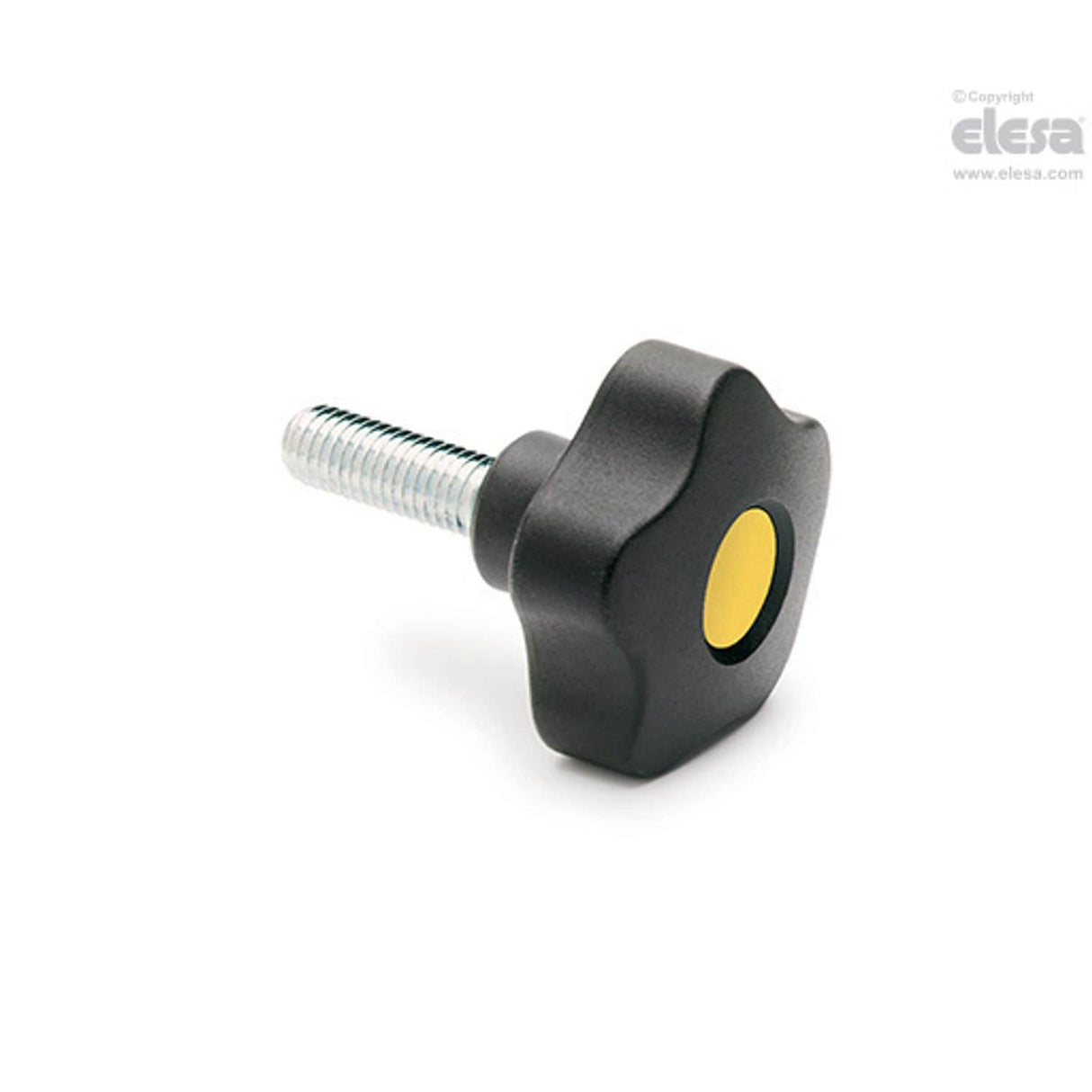 VCT Lobe knobs Technopolymer Zinc-plated steel threaded stud with cap VCT.50 p-M8x50-C6