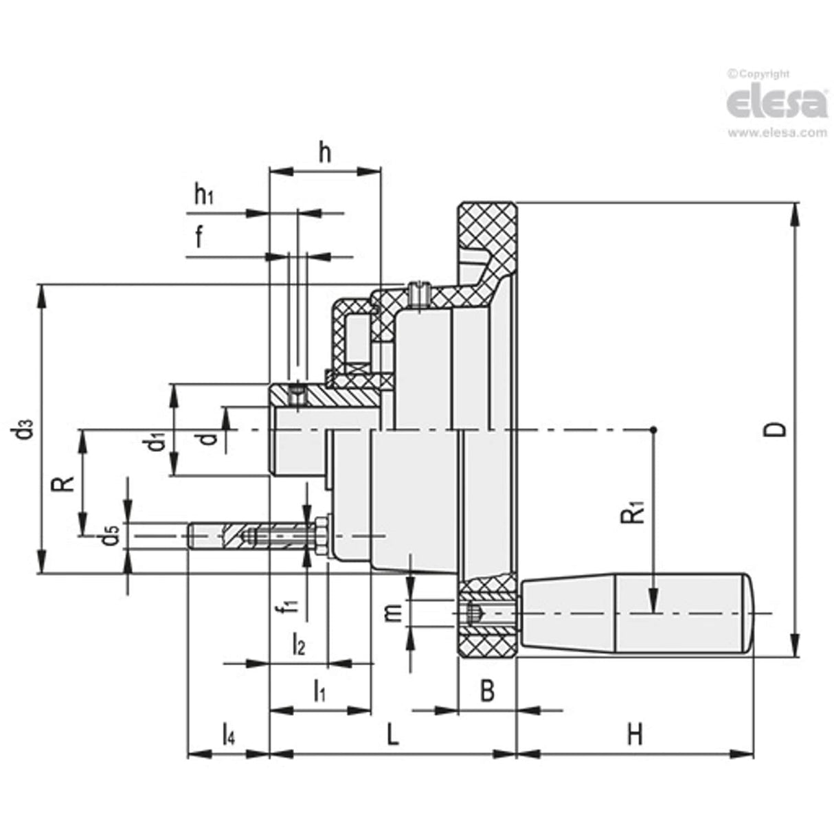 VDC-XX Handwheels for position indicators Duroplast For positive drive indicators with revolving handle VDC.100-PXX2+I A-10