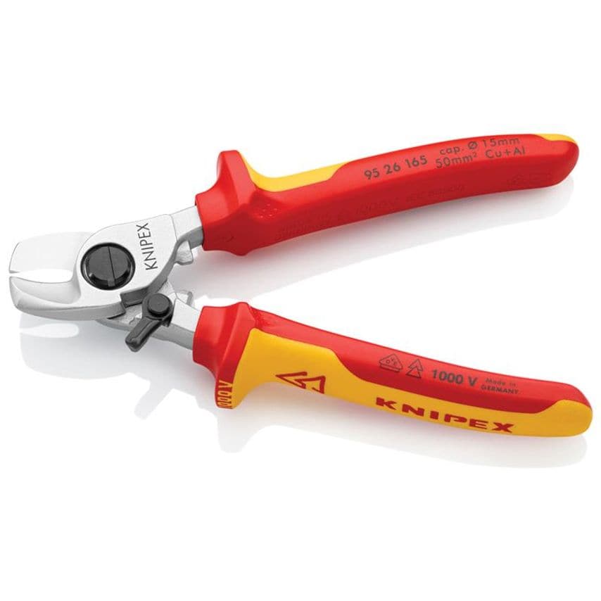 VDE Cable Shears with Return Spring 165mm KPX9526165