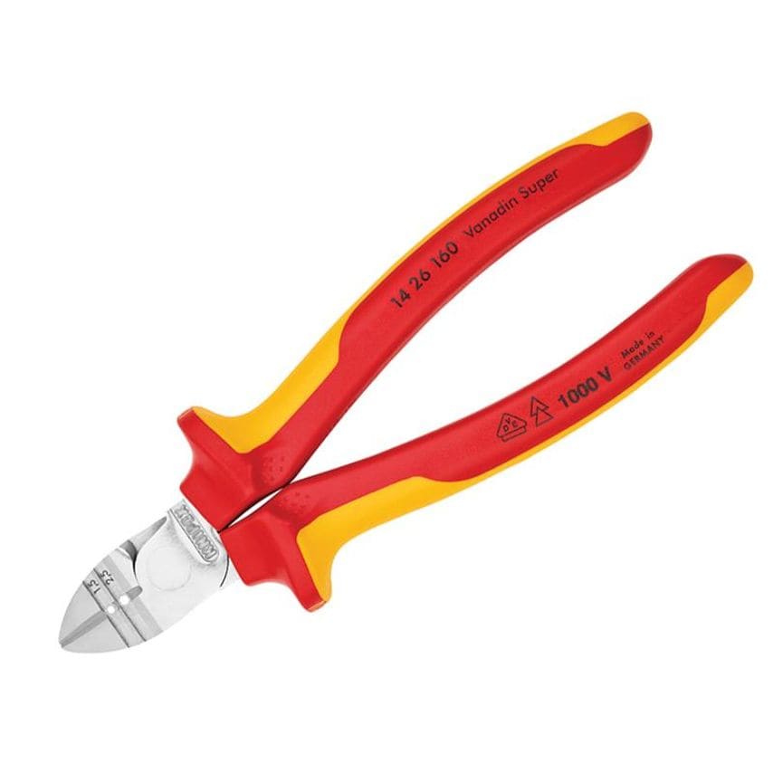 VDE Diagonal Insulation Stripper & Side Cutter 160mm KPX1426160