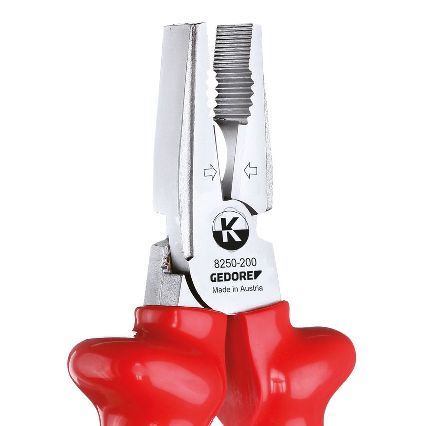 VDE Heavy duty combination pliers with VDE dipped