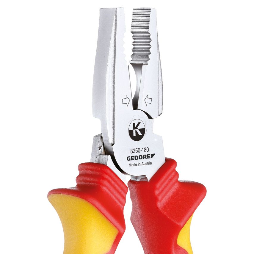VDE Heavy duty combination pliers with VDE insulat