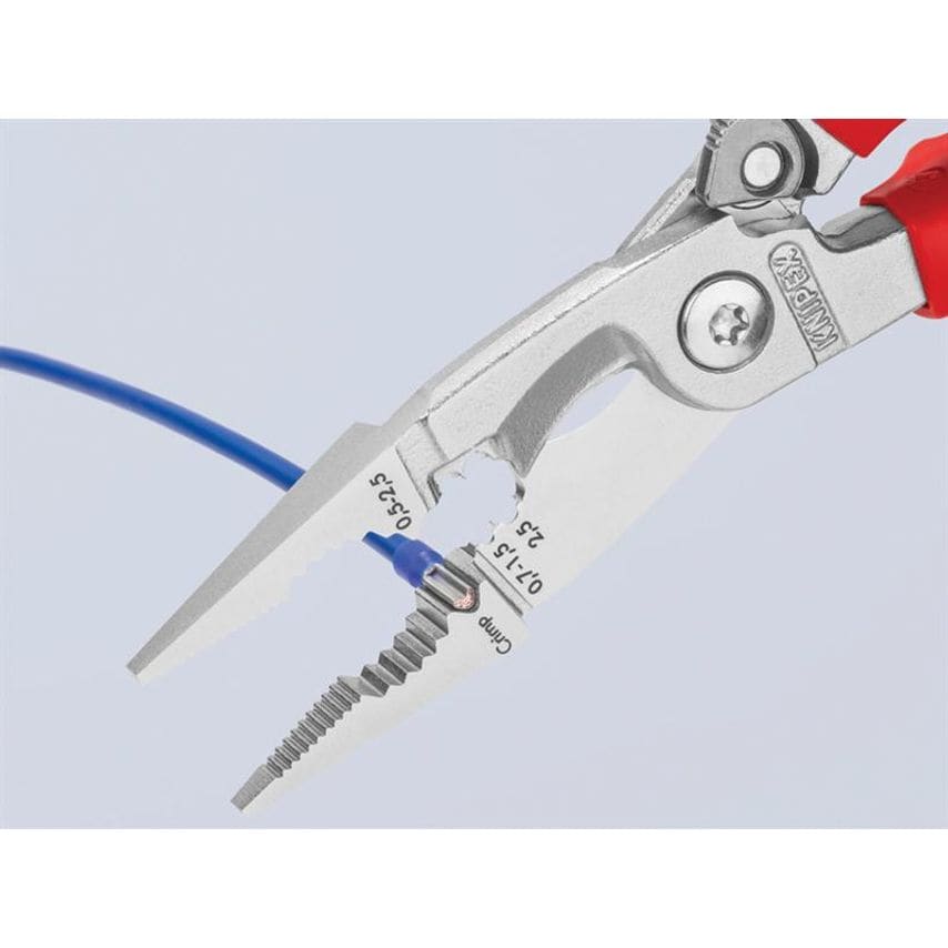 VDE Multifunctional Installation Pliers with Opening Spring 200mm KPX1396200