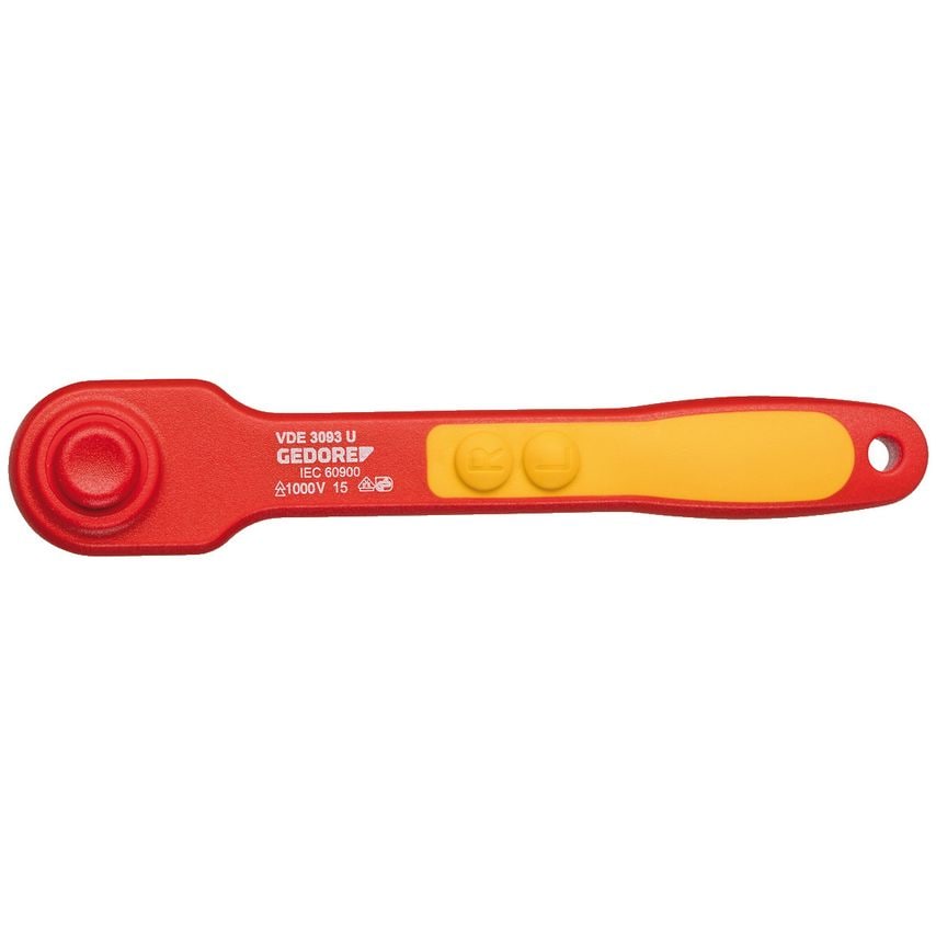 VDE Reversible ratchet 3/8"