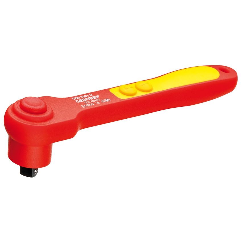 VDE Reversible ratchet 3/8"
