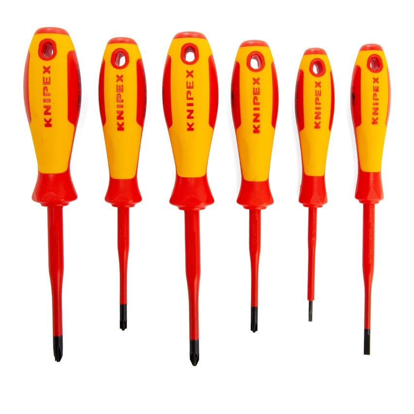 VDE Screwdriver Set, 6 Piece Sl/Ph/Pz