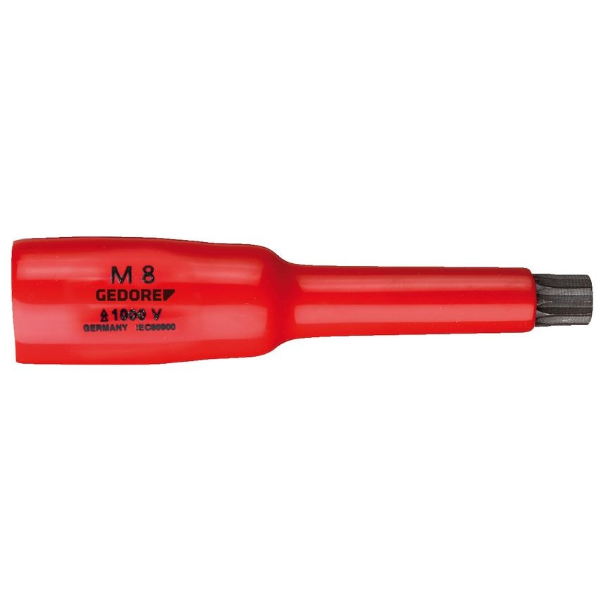 VDE Screwdriver bit socket 3/8" XZN M12
