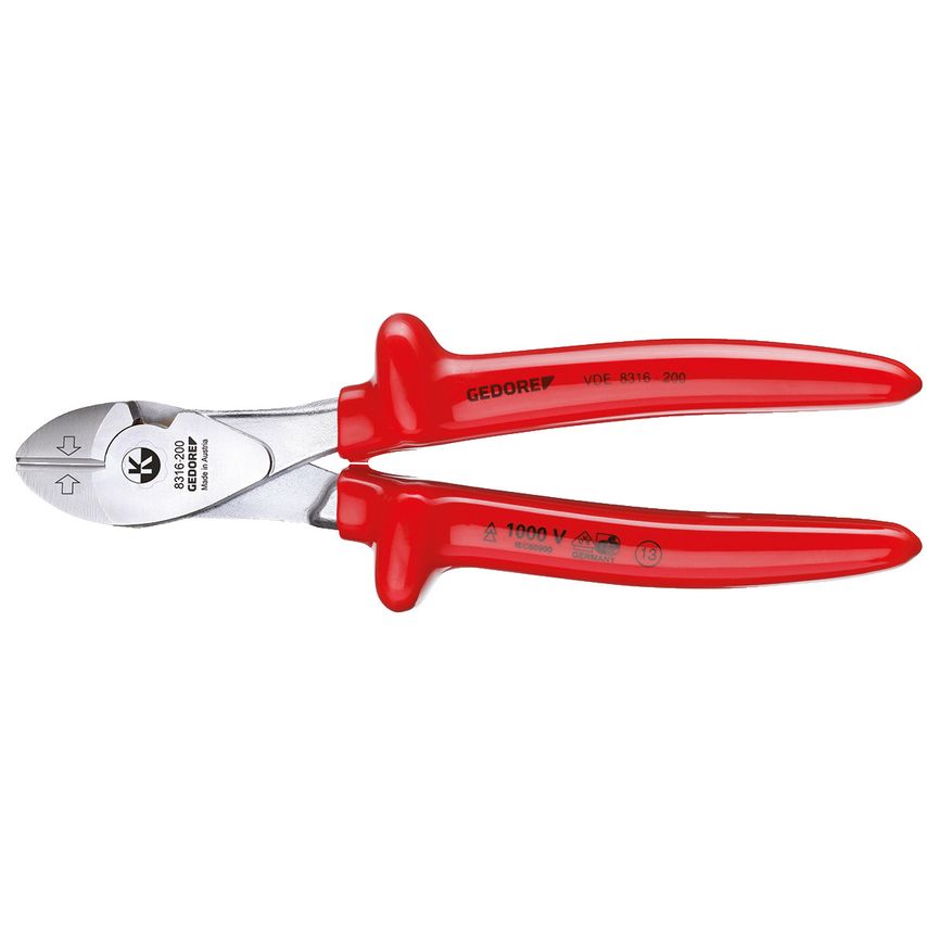VDE Side cutter with VDE dipped insulation