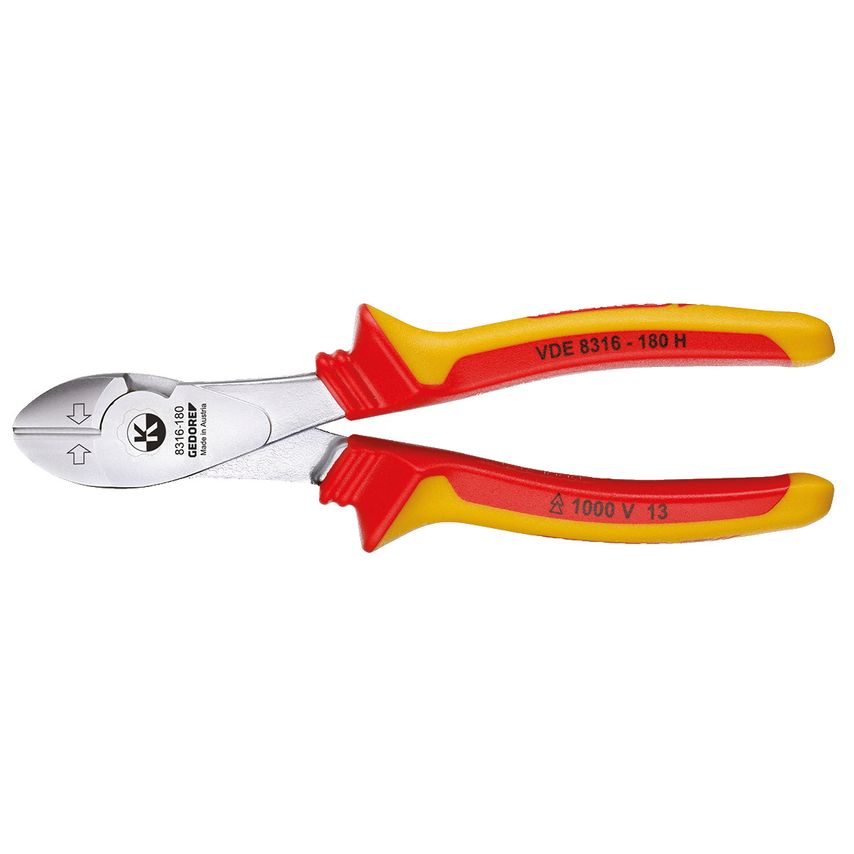 VDE Side cutter with VDE insulating sleeves