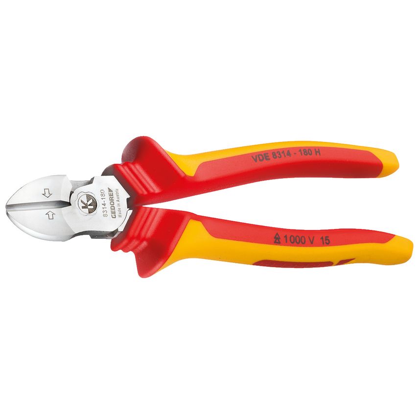 VDE Side cutter with VDE insulating sleeves
