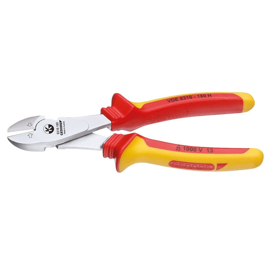 VDE Side cutter with VDE insulating sleeves