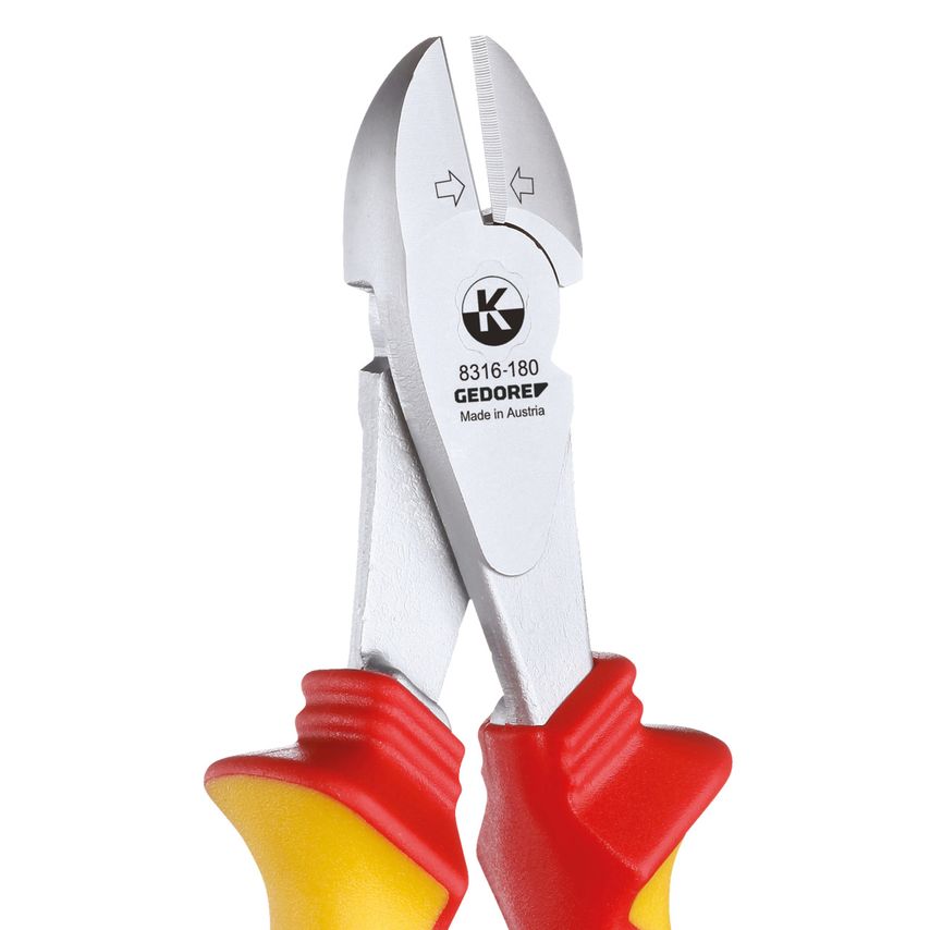 VDE Side cutter with VDE insulating sleeves