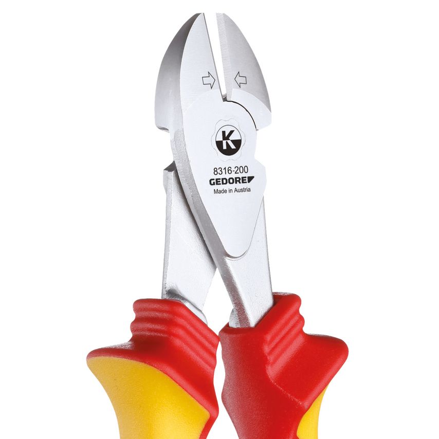VDE Side cutter with VDE insulating sleeves