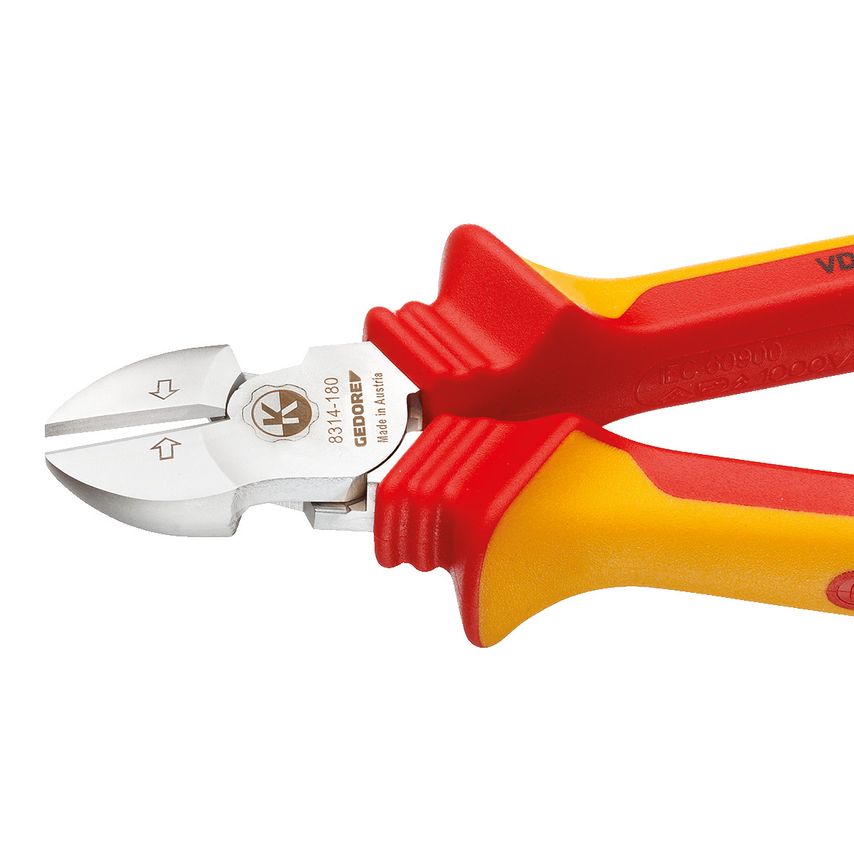 VDE Side cutter with VDE insulating sleeves