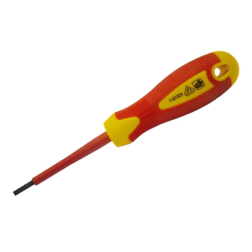 VDE Soft Grip Screwdriver Parallel Slotted Tip 2.5 x 75mm FAISDVDE25