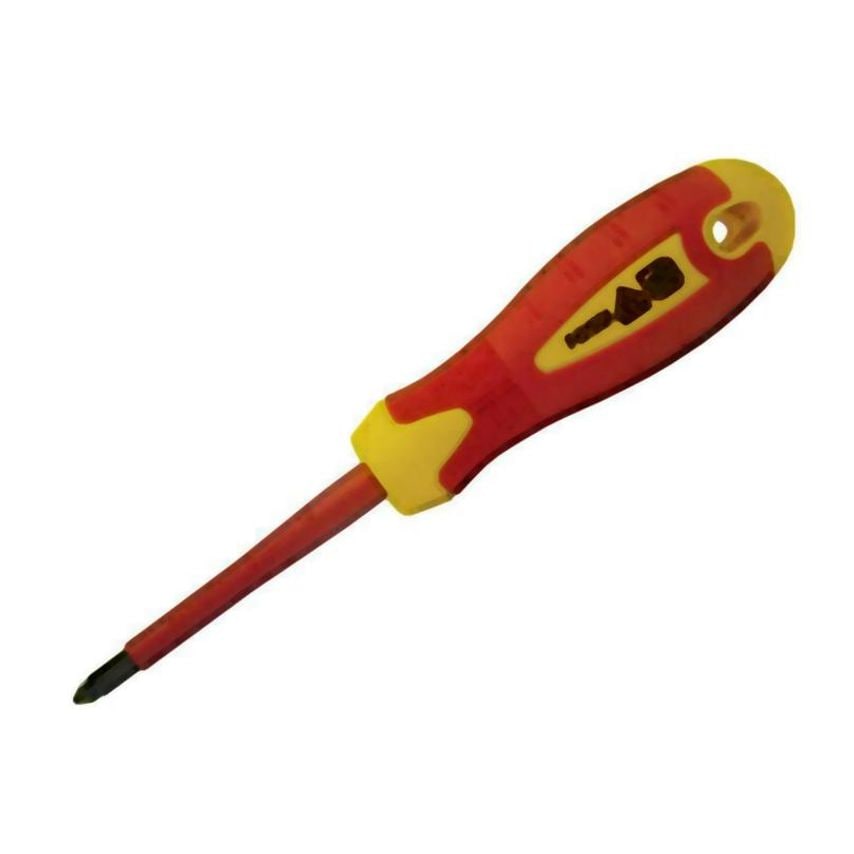 VDE Soft Grip Screwdriver Pozidriv Tip PZ2 x 100mm FAISDVDEPZ2