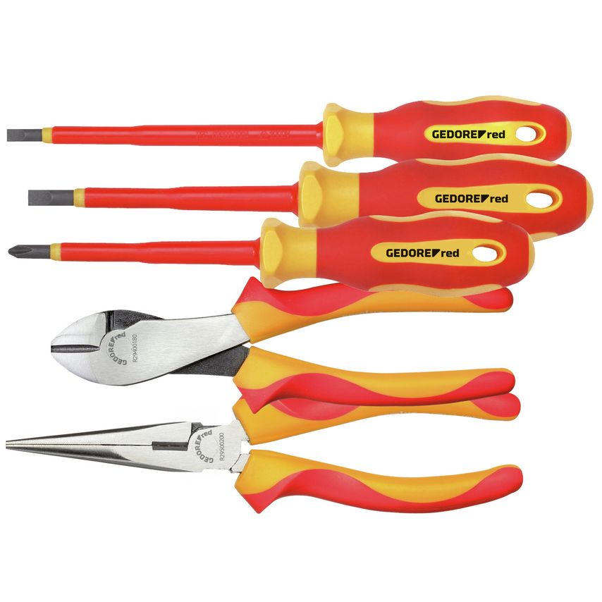 VDE Tool set 2xpliers+PH+sl. 5 pcs