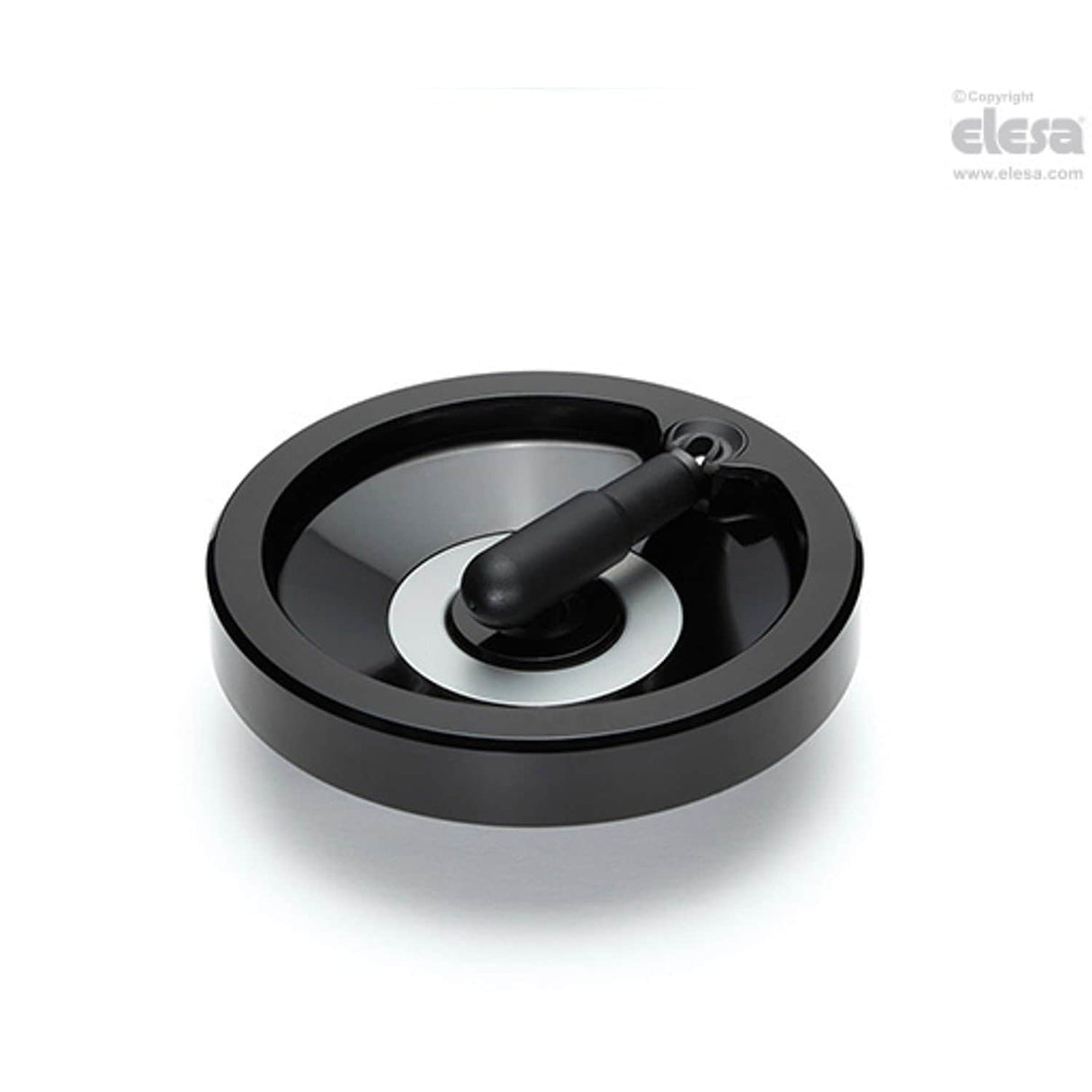 VDNFP Solid handwheels Duroplast steel hub Safety fold-away handle drilled hub VDN.150 FP+IRS-A14-K