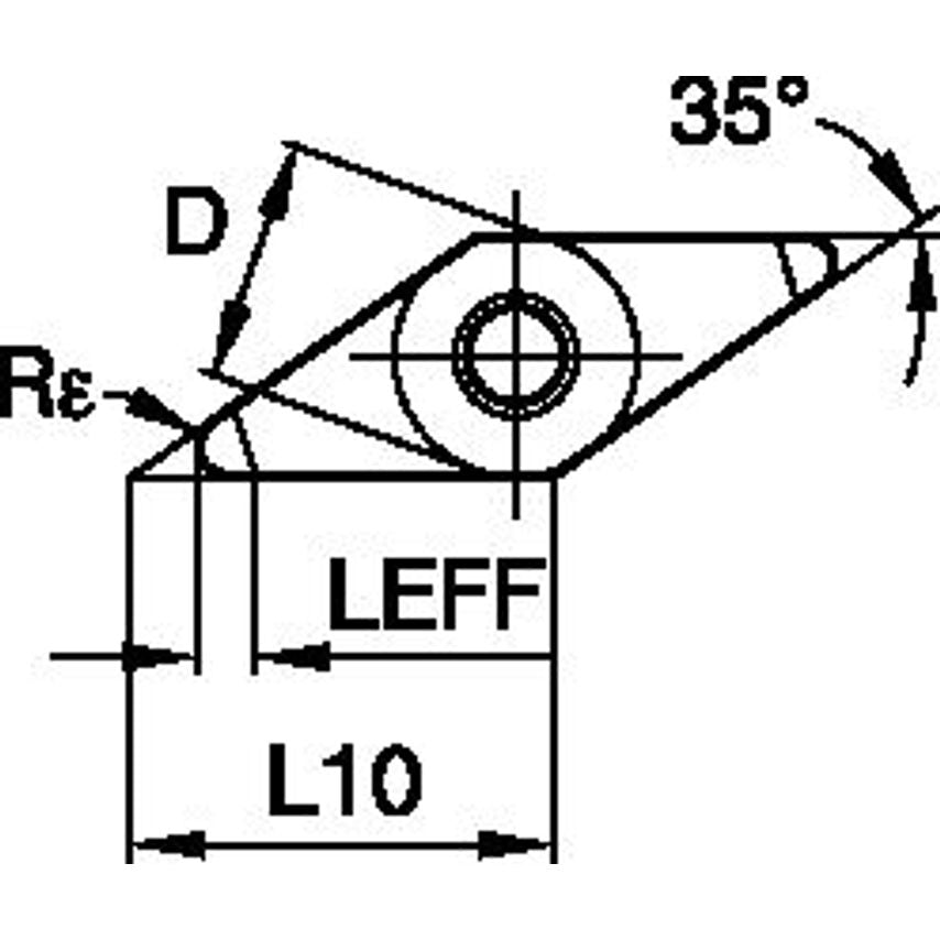 VNGA160404S01225DMT ANSI/ISO Turning Insert VN..