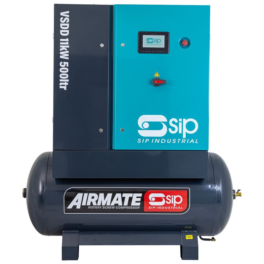 VSDD 11kW 8bar 500L 400V Rotary Screw Compressor