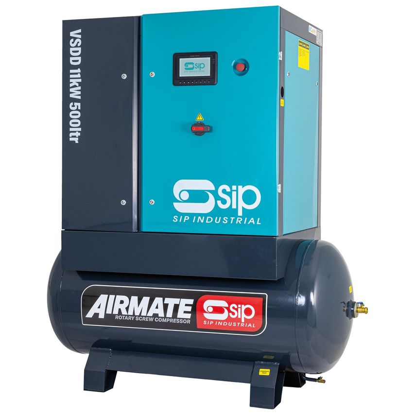 VSDD 11kW 8bar 500L 400V Rotary Screw Compressor