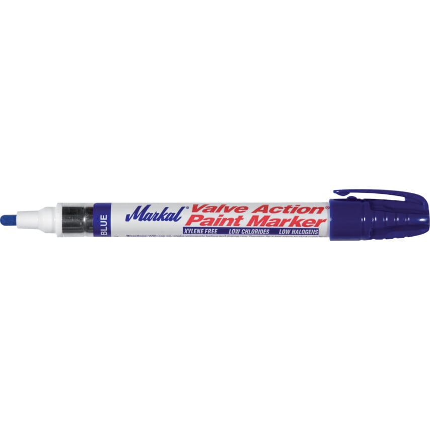 Valve Action Marker Blue