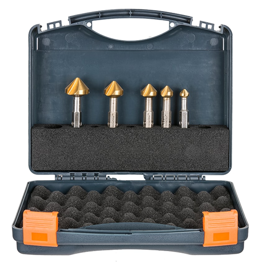 VersaDrive Countersink Set, 3/8, 1/2, 5/8, 3/4, 1"