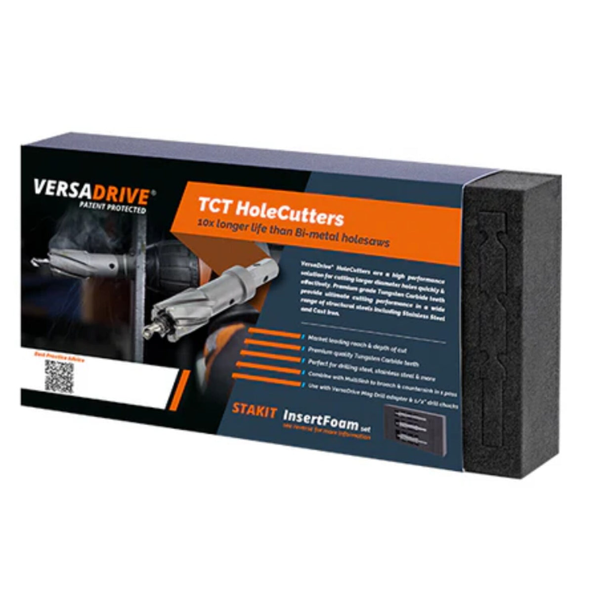 VersaDrive TCT HoleCutter Set: 14, 18, 22mm