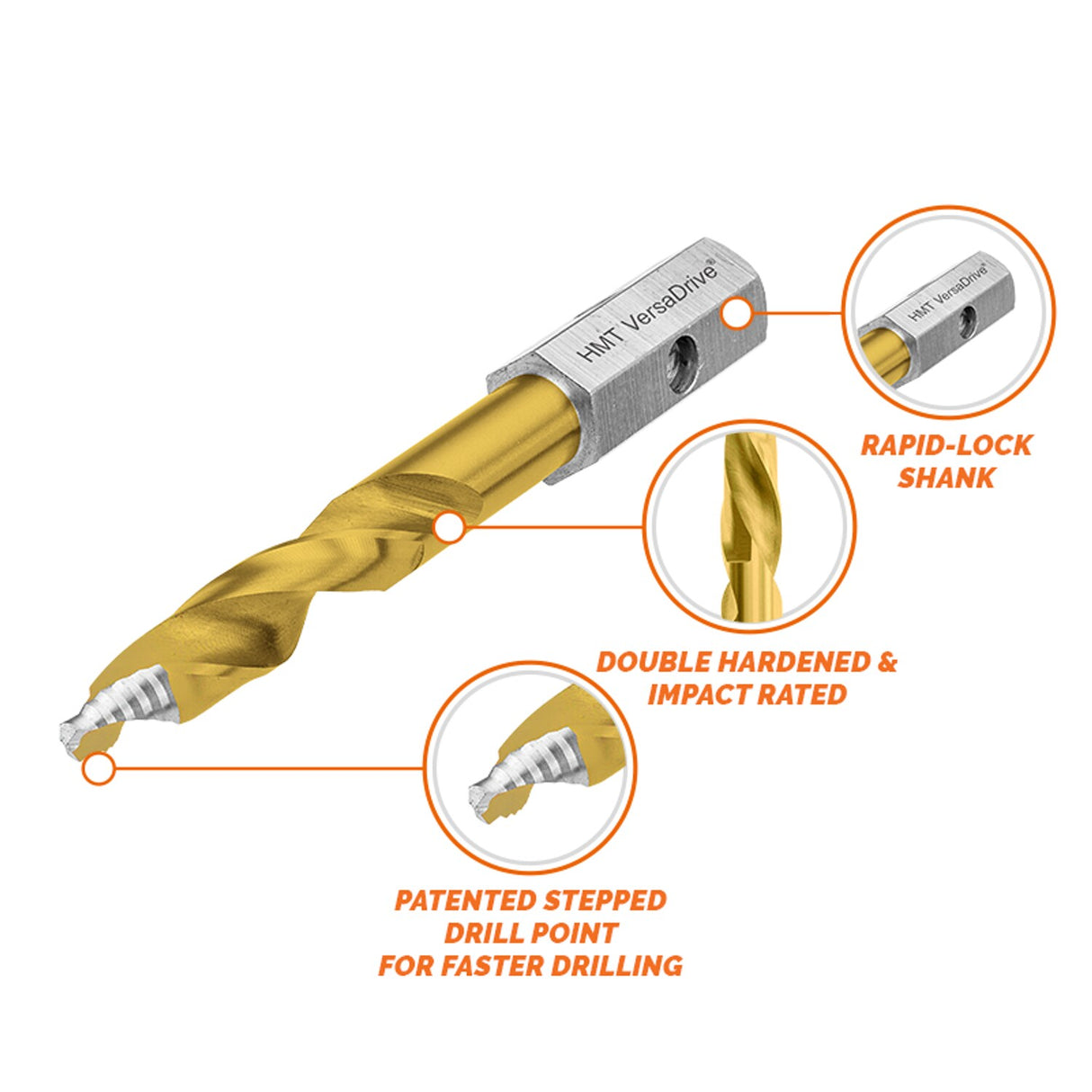 VersaDrive Turbo Tip Impact Drill Bit 17.5mm