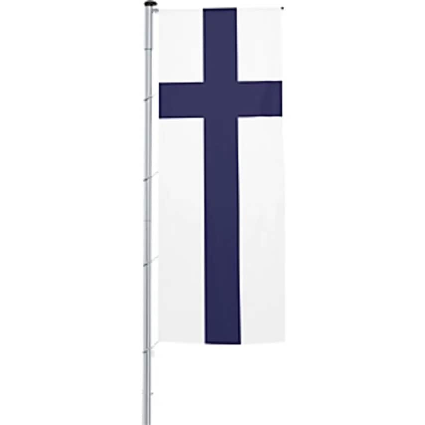 Vertical Flag With Outrigger/National Flag, Format 1.2 X 3 M, Finland