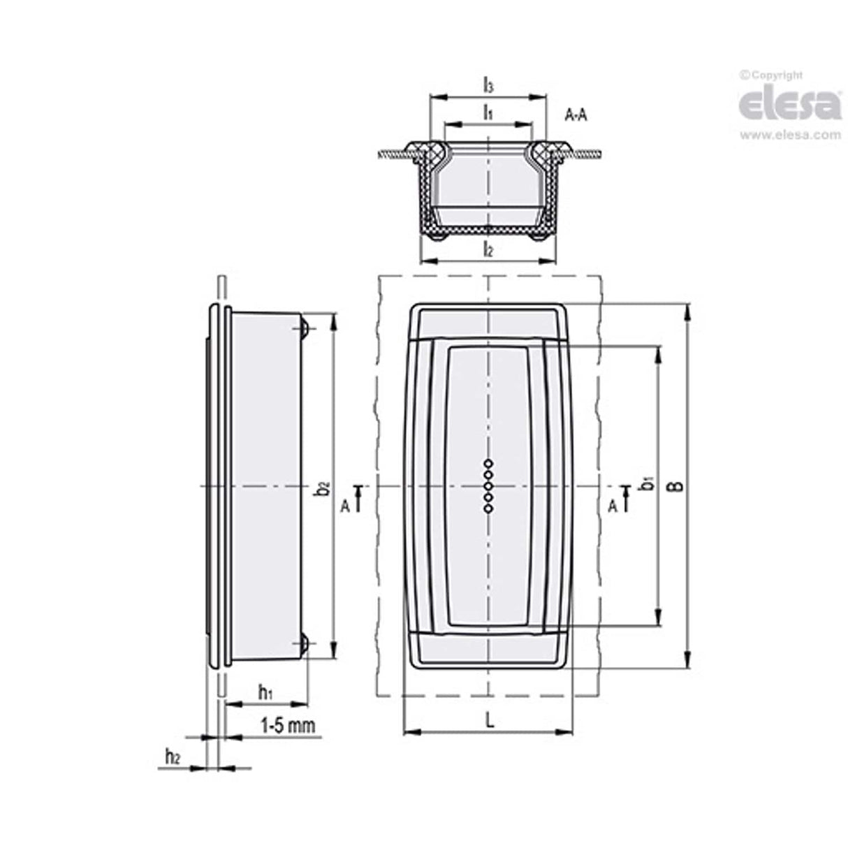 Vertical tubular handle-ERB.130 CLEAN