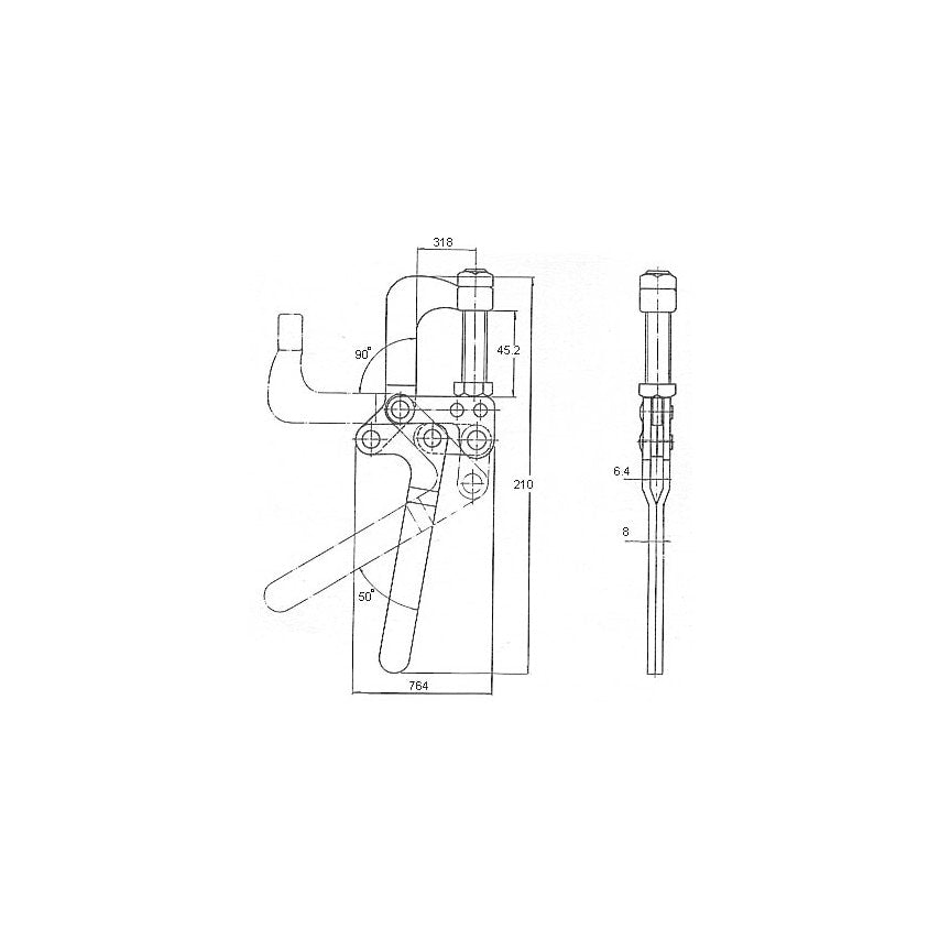 W1600SF Cam Type Toggle Clamp