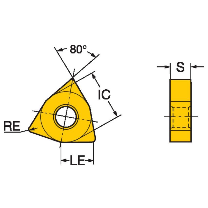 WNMG 080416-PR T-Max P Turning Insert Grade 4335