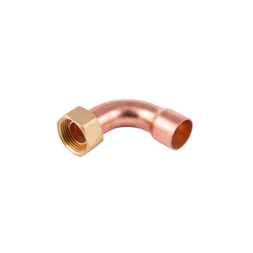 WRAS Bent Tap Connector End Feed 22x3/4 Pack of 10