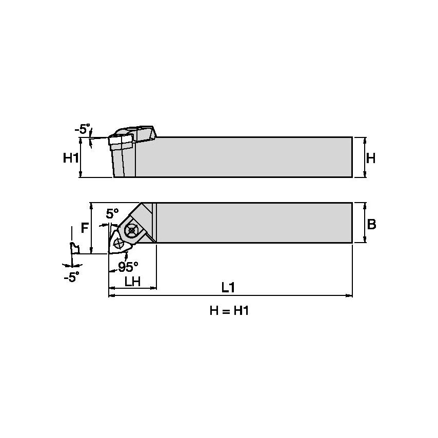 WWLNR164 W Clamping Holder W1.00 L6.00