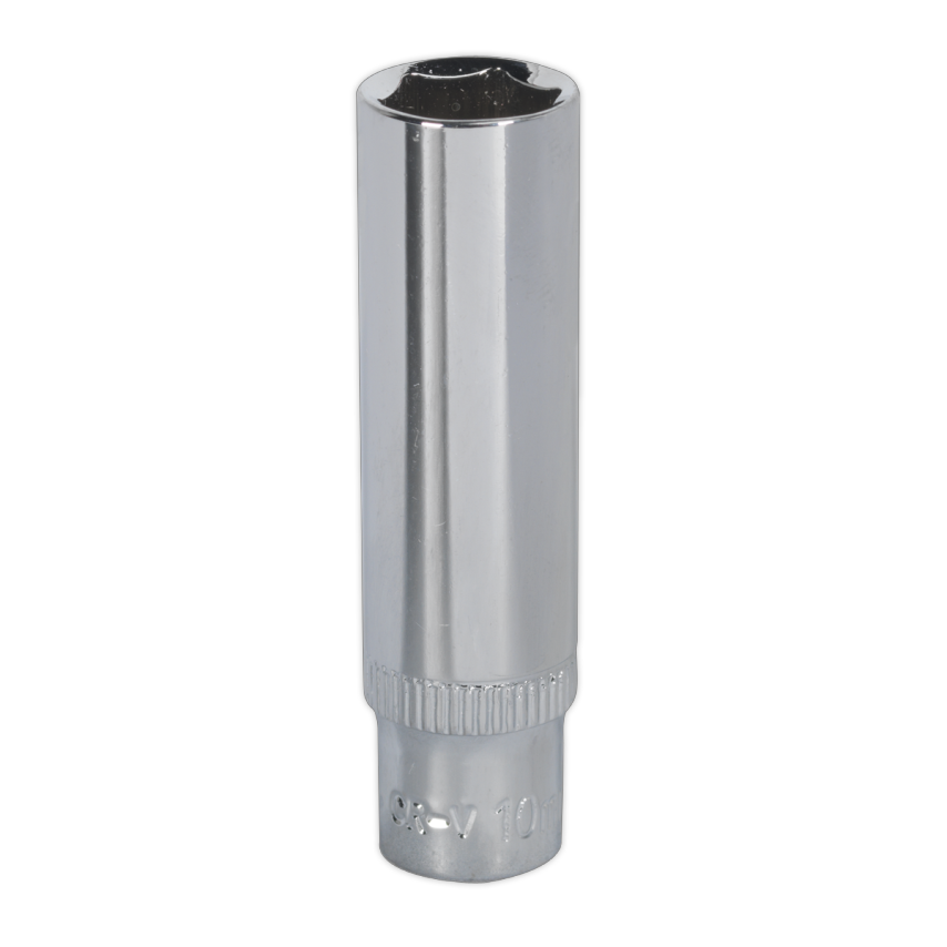 WallDrive Socket 10mm Deep 1/4" Square Drive Fully Polished