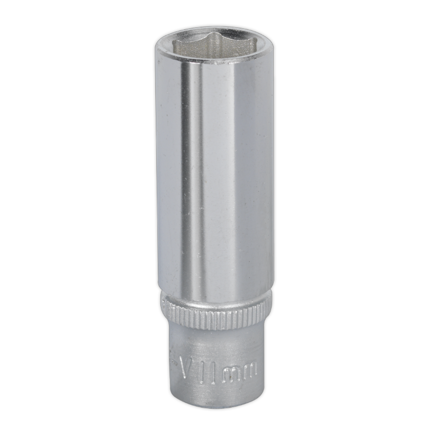 WallDrive Socket 11mm Deep 1/4" Square Drive
