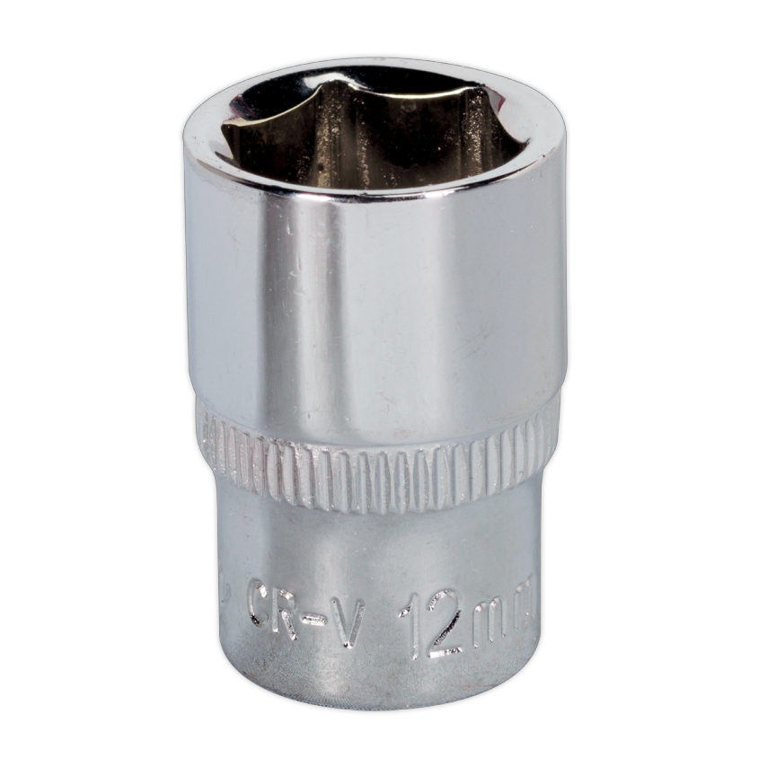 WallDrive Socket 12mm 1/4" Square Drive Fully Polished