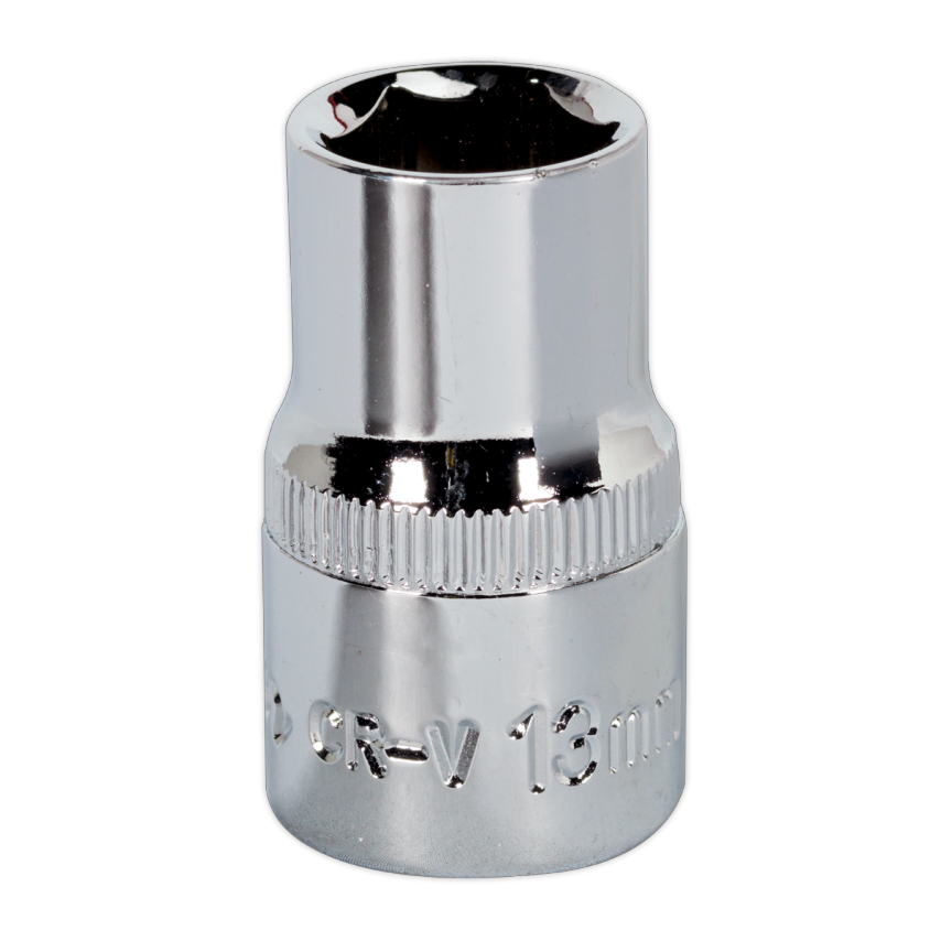 WallDrive Socket 13mm 1/2" Square Drive Fully Polished