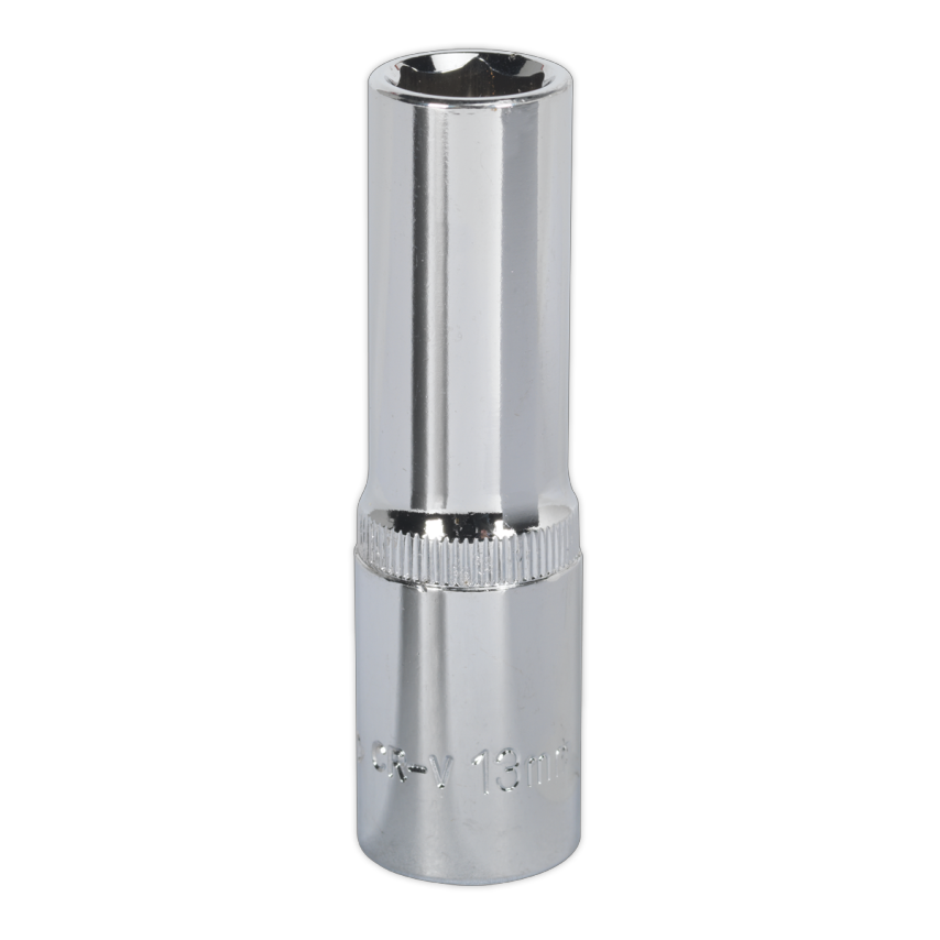 WallDrive Socket 13mm Deep 1/2" Square Drive Fully Polished