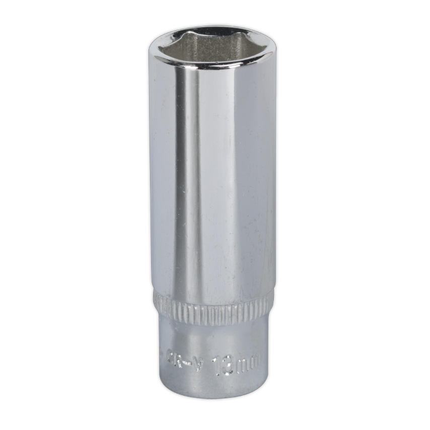 WallDrive Socket 13mm Deep 1/4" Square Drive Fully Polished