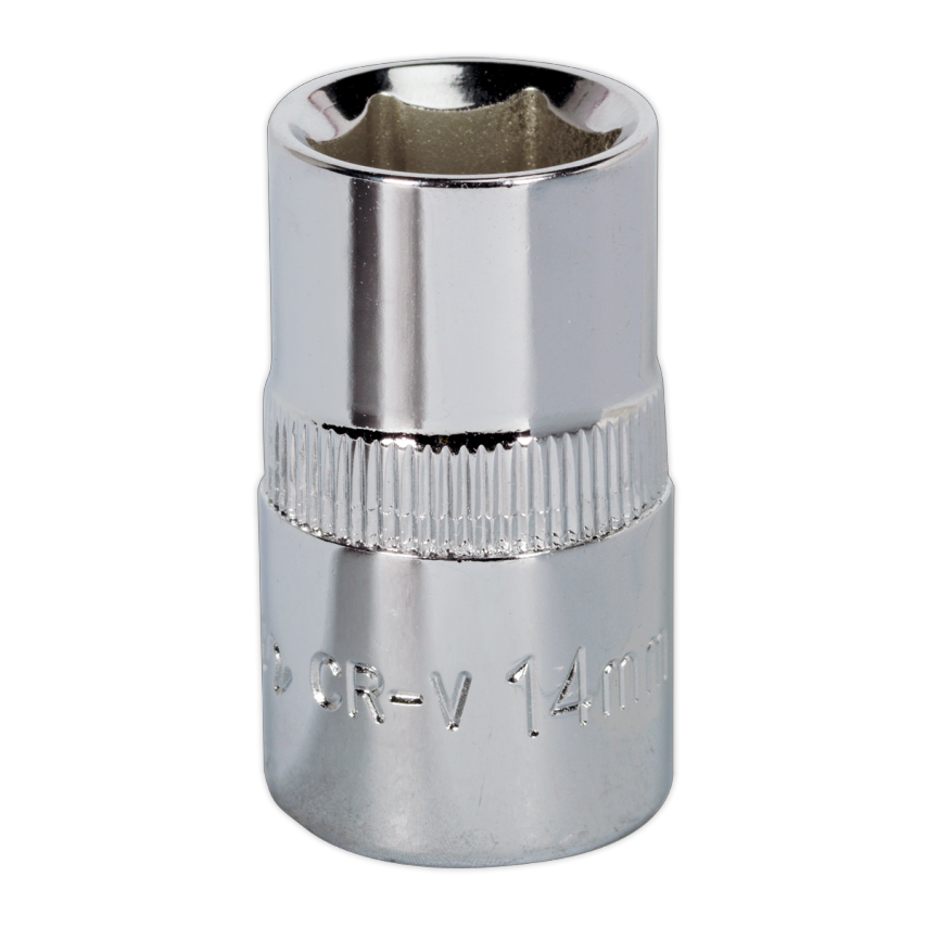WallDrive Socket 14mm 1/2" Square Drive Fully Polished