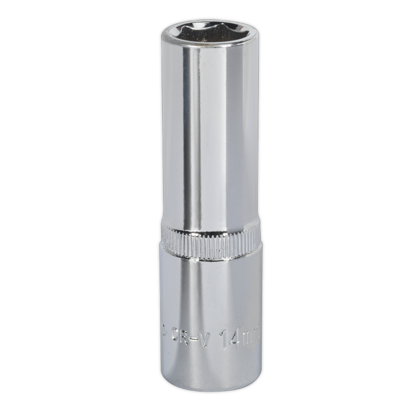 WallDrive Socket 14mm Deep 1/2" Square Drive Fully Polished