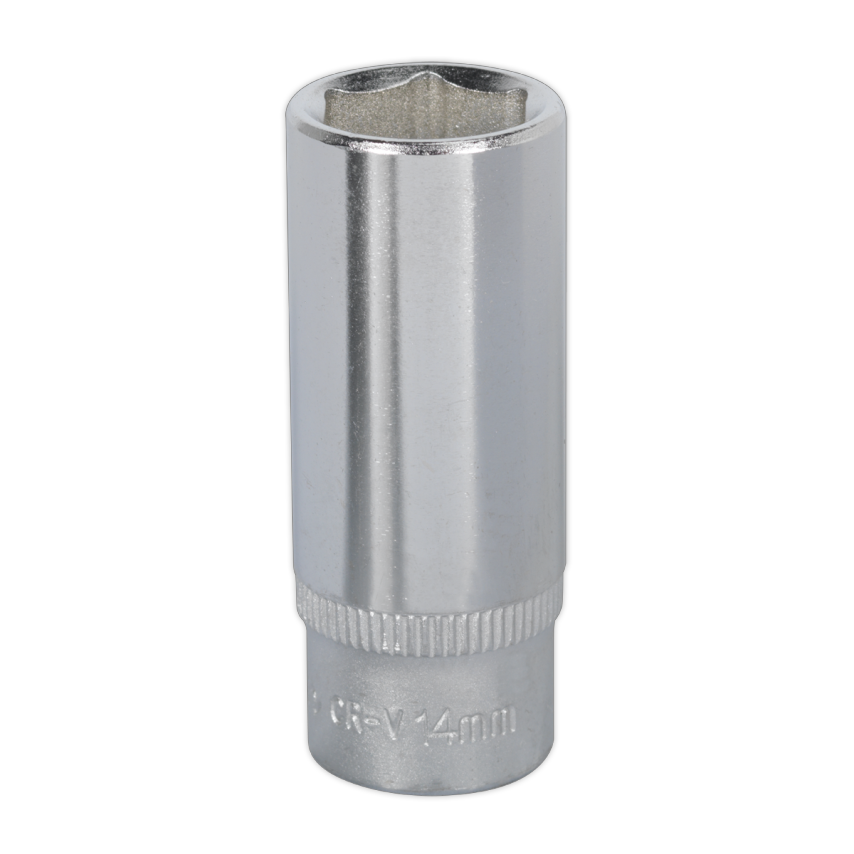 WallDrive Socket 14mm Deep 1/4" Square Drive