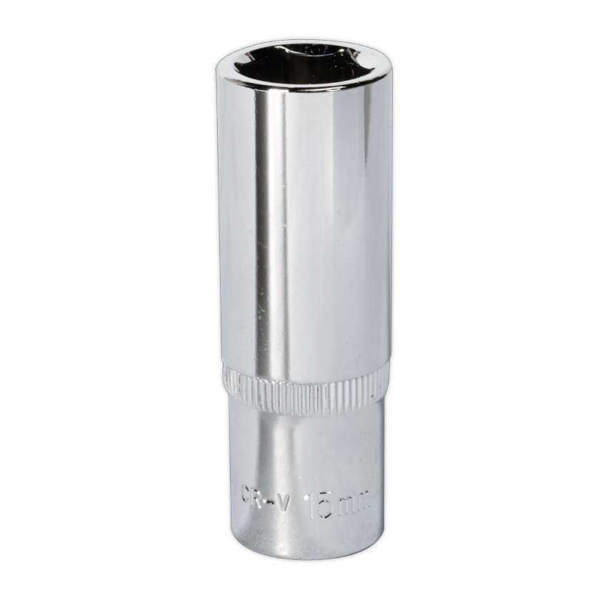 WallDrive Socket 15mm Deep 3/8" Square Drive Fully Polished